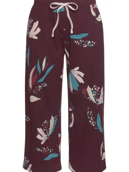 S.Oliver Pantaloni de pijama roșu / albastru alb