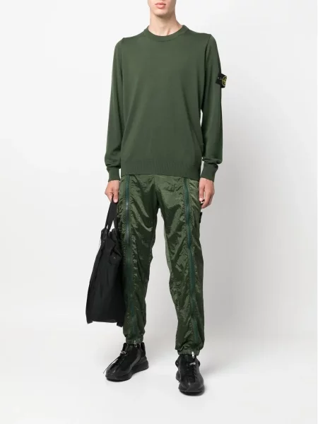 Pulover Stone Island cu strasuri verde