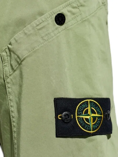 Pantaloni cargo Stone Island cu strasuri verde