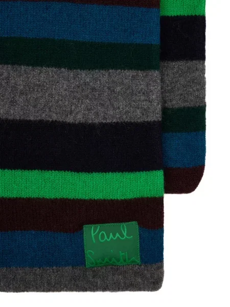 Fular Paul Smith cu dungi verde