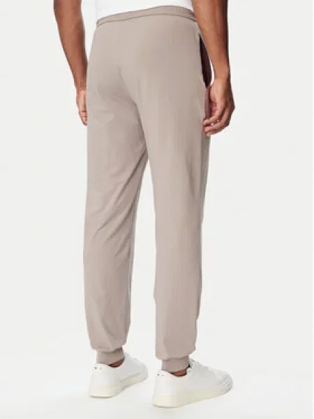 BOSS loungwear hlače za muškarce od pamuka s elastanom Mix&Match Pants bež