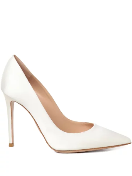 Pantofi cu toc Gianvito Rossi din piele alb