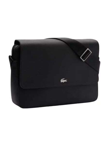 LACOSTE Geantă diplomat Lacoste Porte Document Lacoste Business Homme Noir' negru