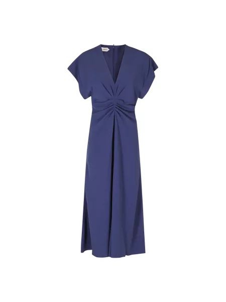Sukienka maxi Alberta Ferretti niebieska