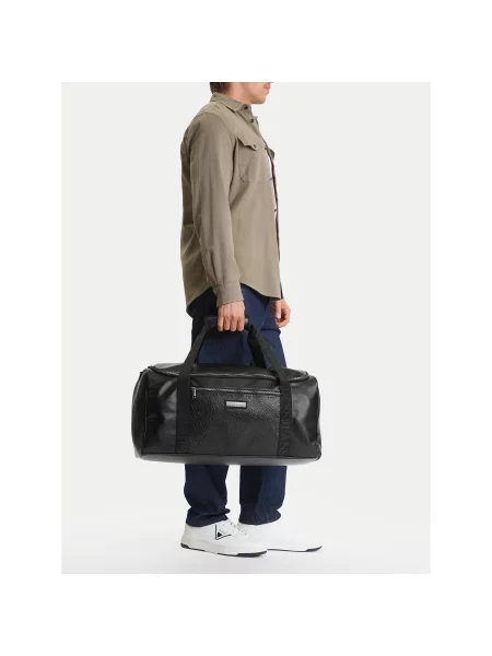 Guess Jeans Geantă de weekend negru