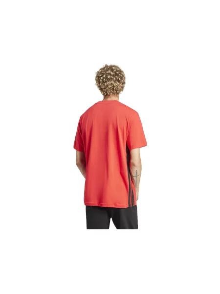 Tricou Adidas cu dungi roșu