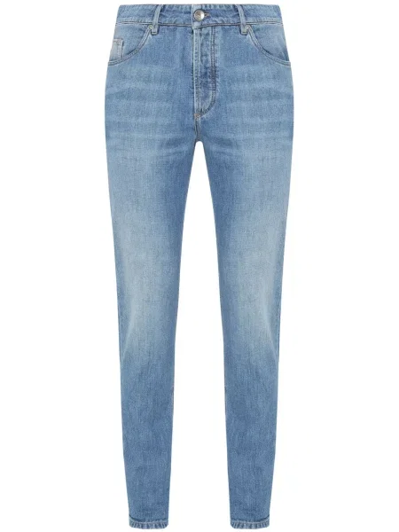 Straight fit džíny Brunello Cucinelli modré