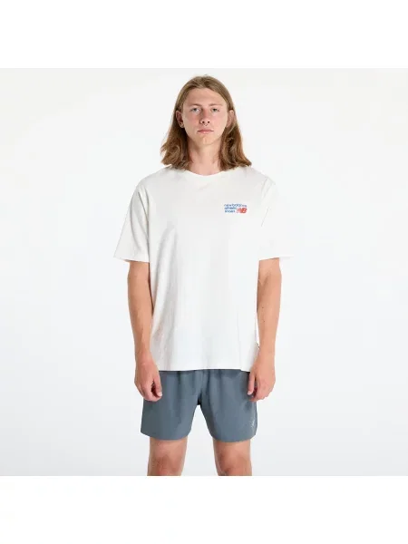 T-shirt New Balance Athletics Premium Logo T-Shirt Sea Salt S biała