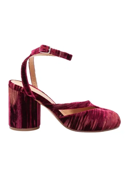 Czółenka Maison Margiela skórzana czerwona