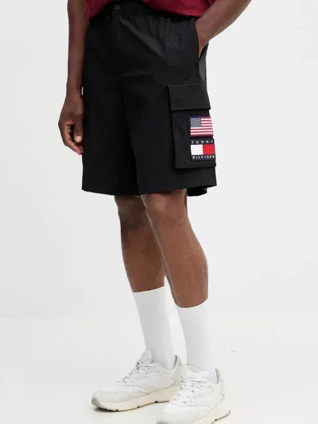 Tommy Hilfiger pantaloni scurți x SAIL GP negru