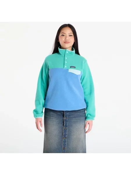 Суитшърт Patagonia W's Lightweight Synchilla® Snap-T® Fleece Pullover Shore Blue M синьо