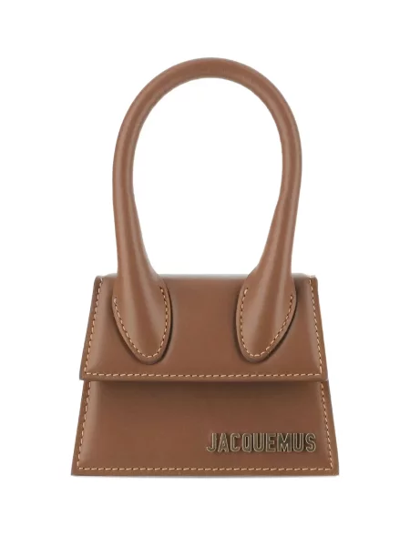 Kožna kožna torba Jacquemus smeđa