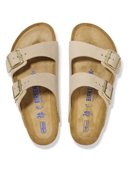 Pantofi Birkenstock din piele bej