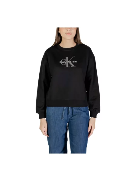Calvin Klein Jeans bluza z nadrukiem czarny