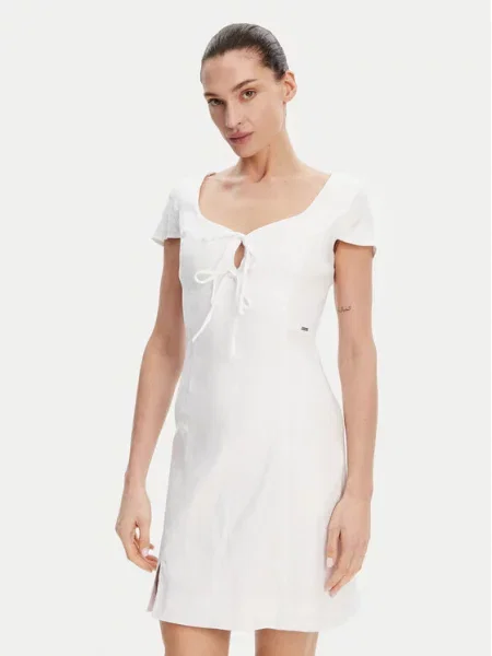 Poletna obleka Guess bela