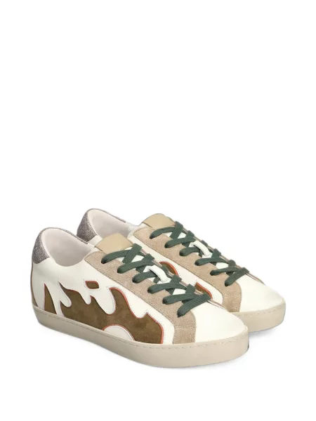 Sneakerși Gamin din piele alb