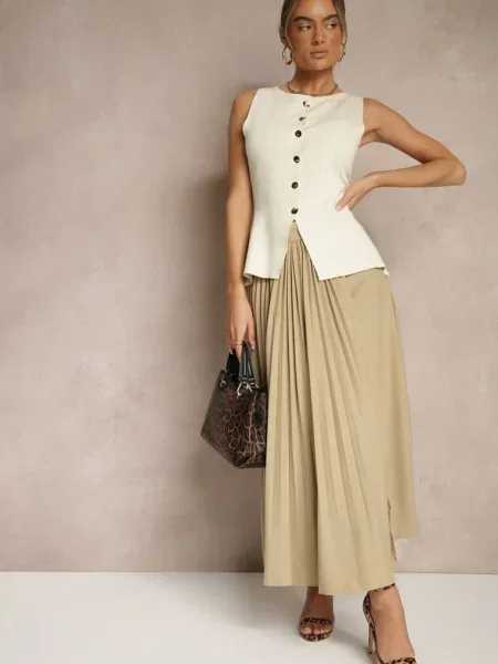 Fustă Sovlemi Maro bej