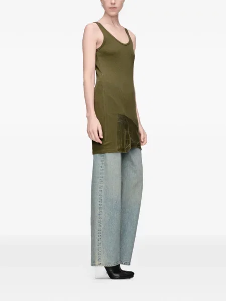 Top Maison Margiela asimetric verde