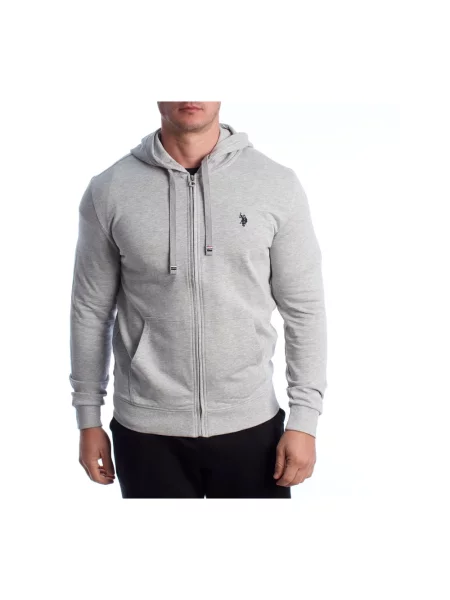 Koszulka polo U.s Polo Assn. z kapturem szara