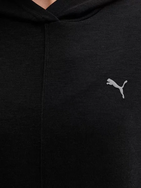 Свитер Puma с капюшоном с принтом черный