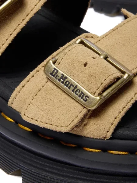 Замшевые босоножки Dr. Martens на платформе
