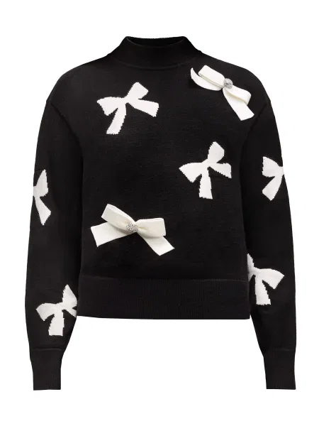 Karl Lagerfeld Pulover negru alb