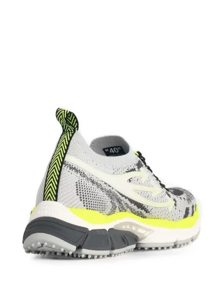 Sneakerși Off-white tricotate alb