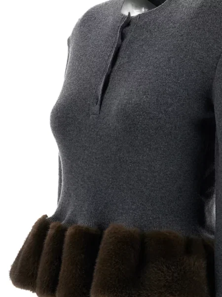 Pulover Stella Mccartney nurcă gri