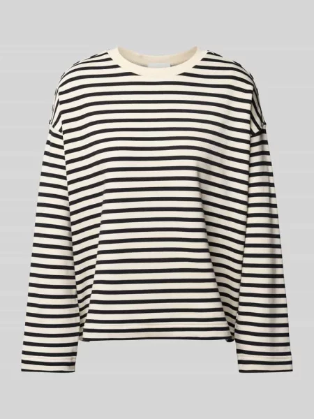 Bluza z wzorem w paski Model „FRANKAA” Armedangels czarny