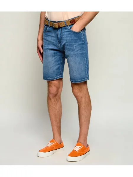 Karl Lagerfeld De blugi pantaloni scurți KL-SCOT albastru