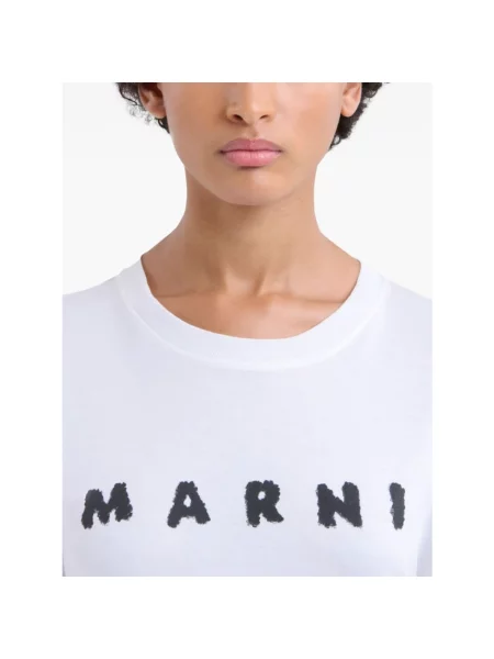 Koszulka Marni z logo biała