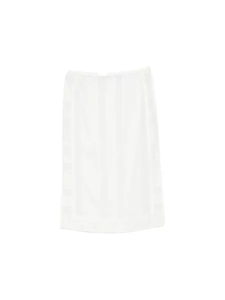 Spódnica midi Low Classic klasyczna biała