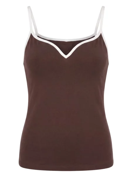 Aim'n Sport top Sense ciocolatiu alb