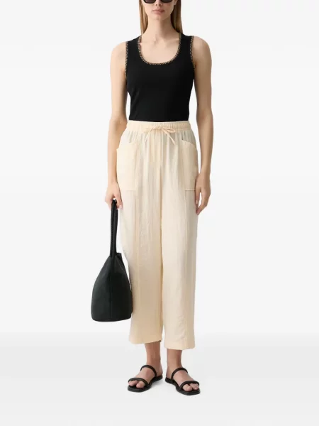 Decupat pantaloni Benetton cu cordon alb