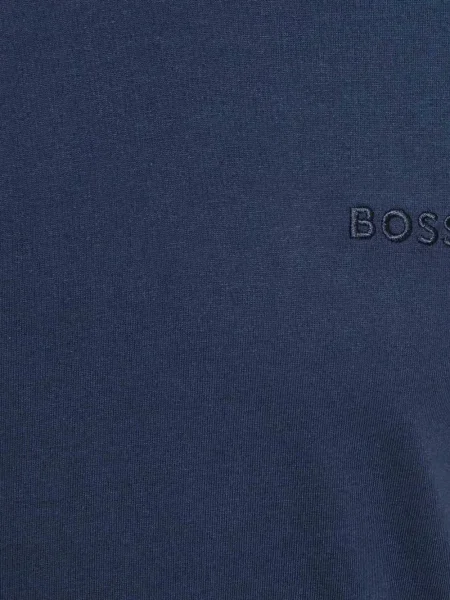 Тениска Boss Green Hugo Boss бродирана синьо