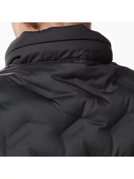 Lacoste Kurtka Z Kapturem Pikowana Regular Fit czarna