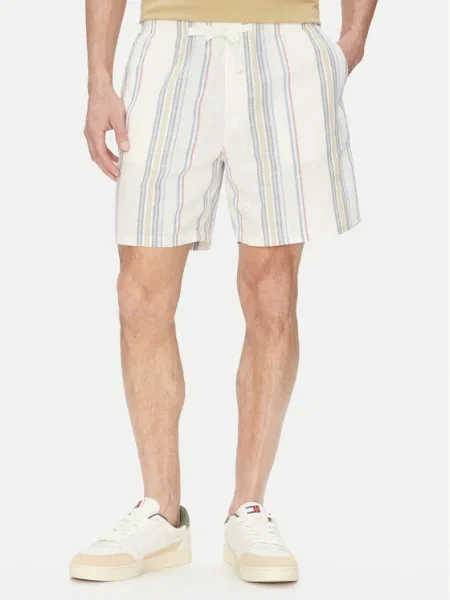 Tommy Hilfiger Szövet rövidnadrág Ekru