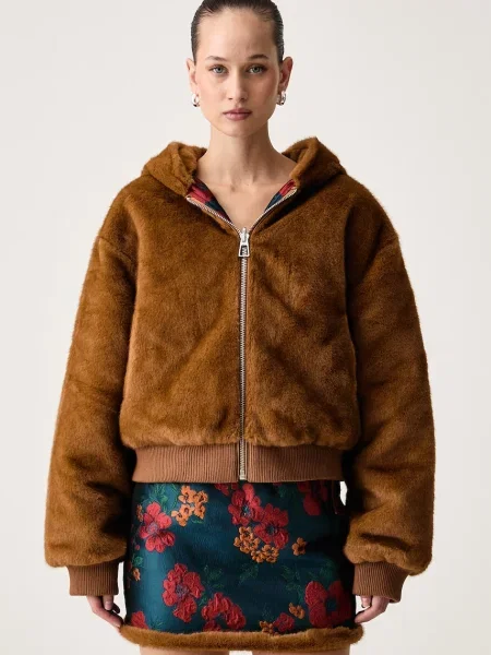 Essentiel Antwerp jachetă reversibilă pentru femei Kico maro
