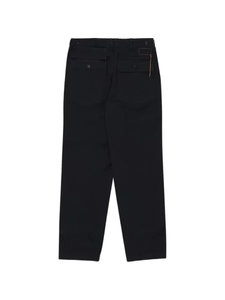 Pantaloni Fortela cu model herringbone albastru