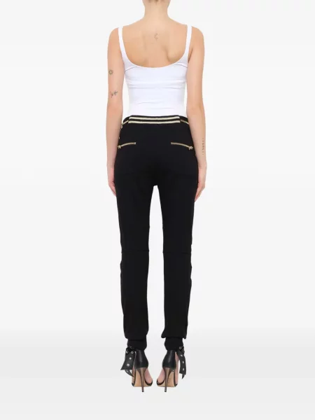 Pantaloni Balmain din jerseu negru