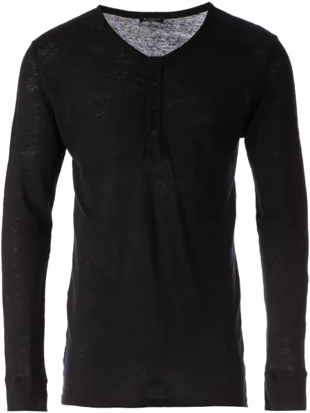 Lung tricou Balmain cu mâneci lungi negru
