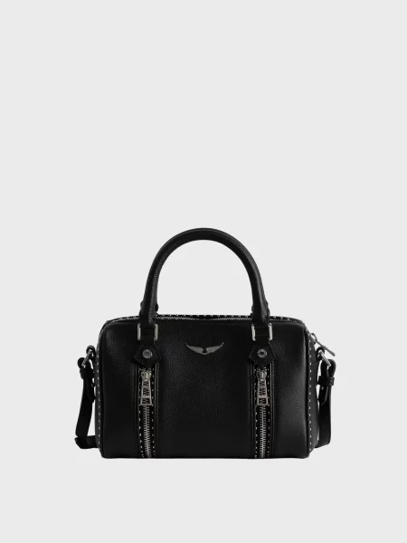 Шкіряна сумка Zadig&voltaire чорна