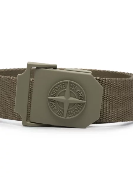 Curea Stone Island cu strasuri verde