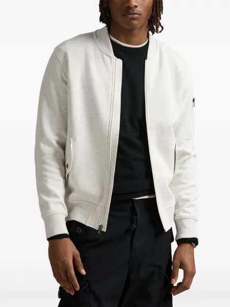 Pletene sportske kratke hlače Polo Ralph Lauren s printom bijela