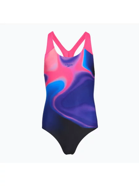 Gyerek egyrészes fürdőruha Speedo Digital Placement Splashback pink/anthracite. Méret: cm rózsaszín