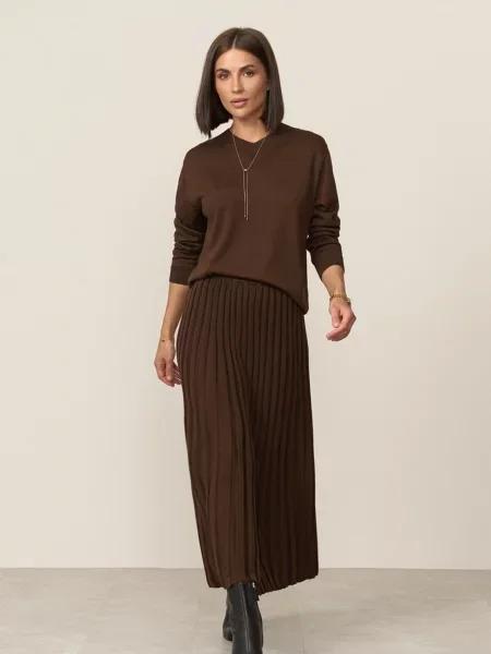 Джемпер TrikoBakh темно-коричневий бавовна/віскоза коричневий