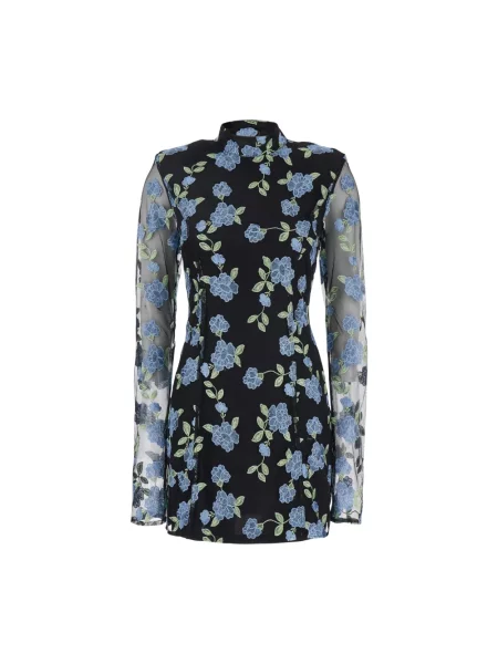 Mała sukienka mini Rotate Birger Christensen z siateczką garniturowa