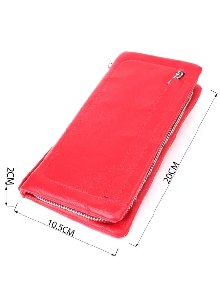 ST Leather Accessories Гаманець Шкіра червоний