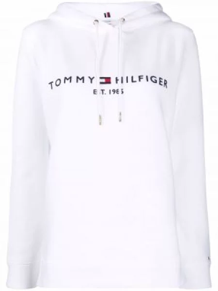Hanorac cu glugă Tommy Hilfiger cu imagine cu cordon