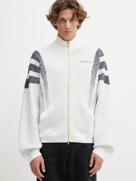 Πλεκτή ζακέτα adidas Originals Santiago Jacket λευκό